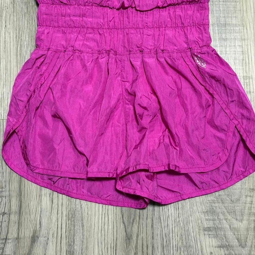 Free People Movement The Way Home Shorts Pink High Waist Running XS A4 0257